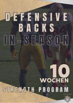 Defensive Backs 10 Wochen In-Season Strenght Programm