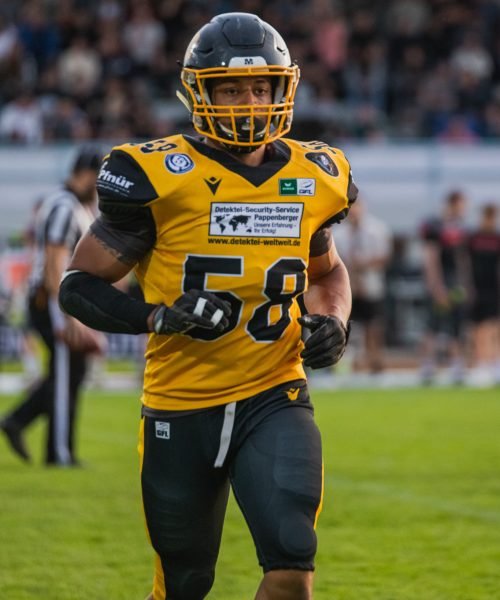 Lionel Kroher Nr. 58 Munich Cowboys American Football